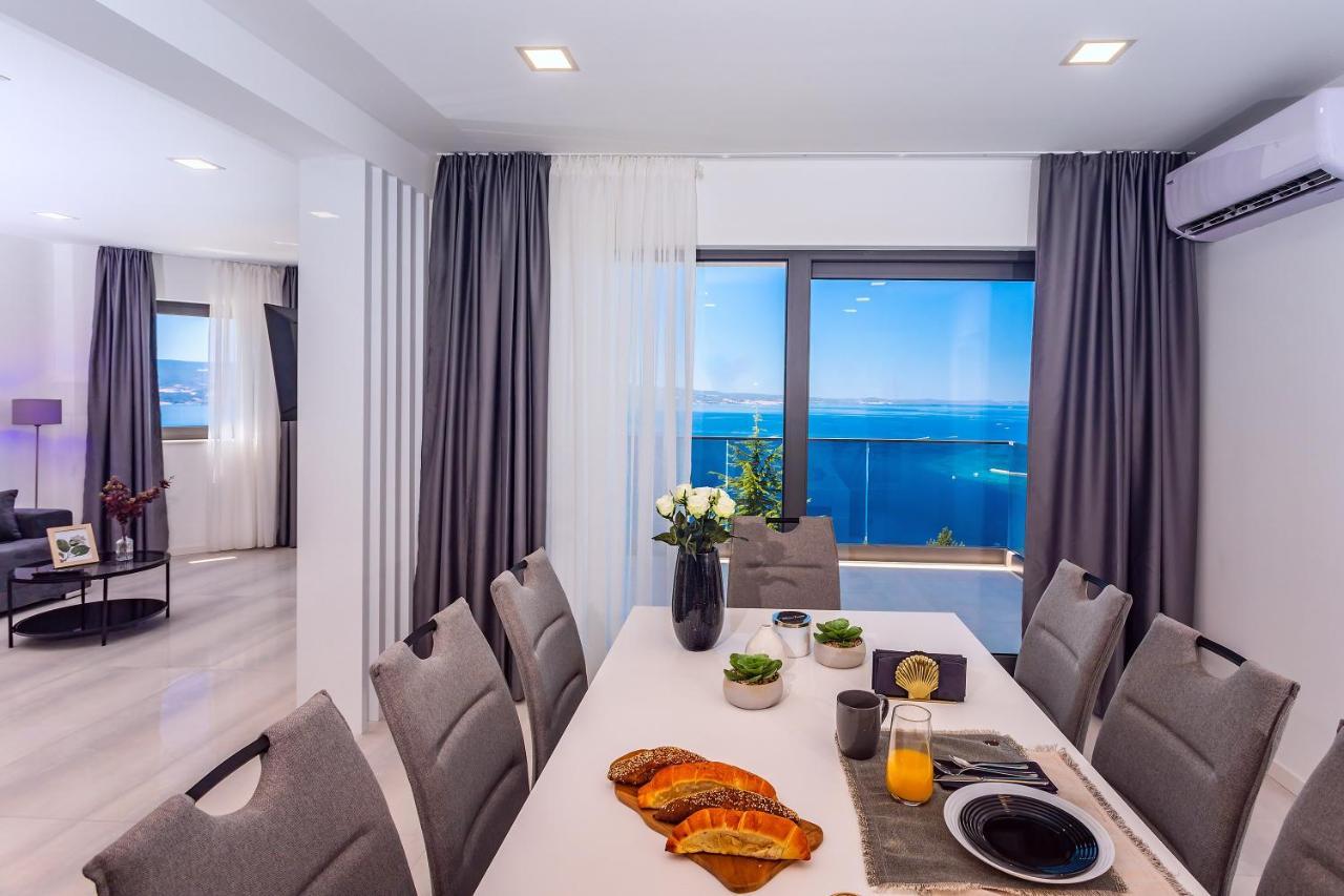 Villa Belvedere With Heated Pool, Billiards, Media Room, Sea Views,10 Pax Omiš Kültér fotó