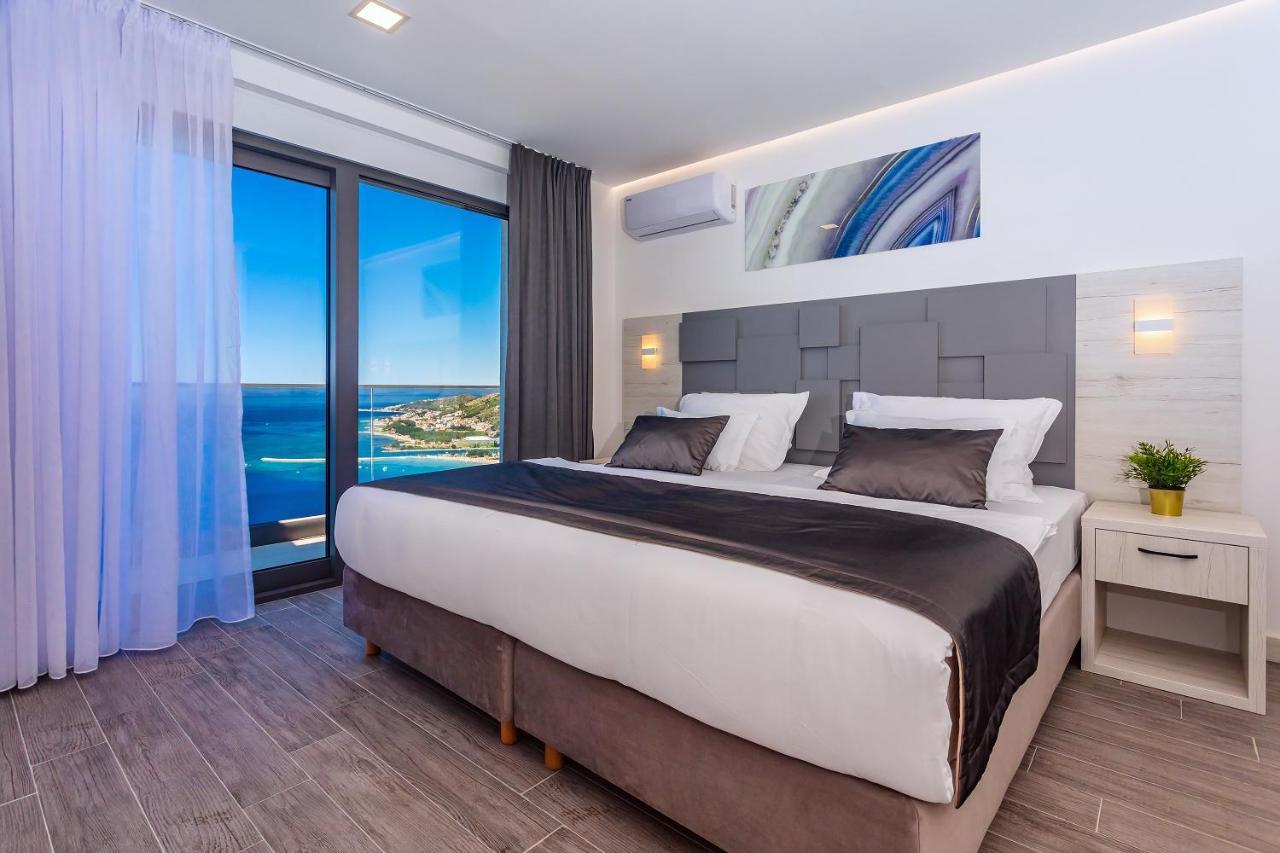 Villa Belvedere With Heated Pool, Billiards, Media Room, Sea Views,10 Pax Omiš Kültér fotó